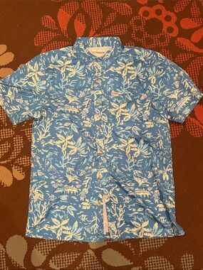 Columbia Tropical Print Short-Sleeve Men's Shirt (Boys)
